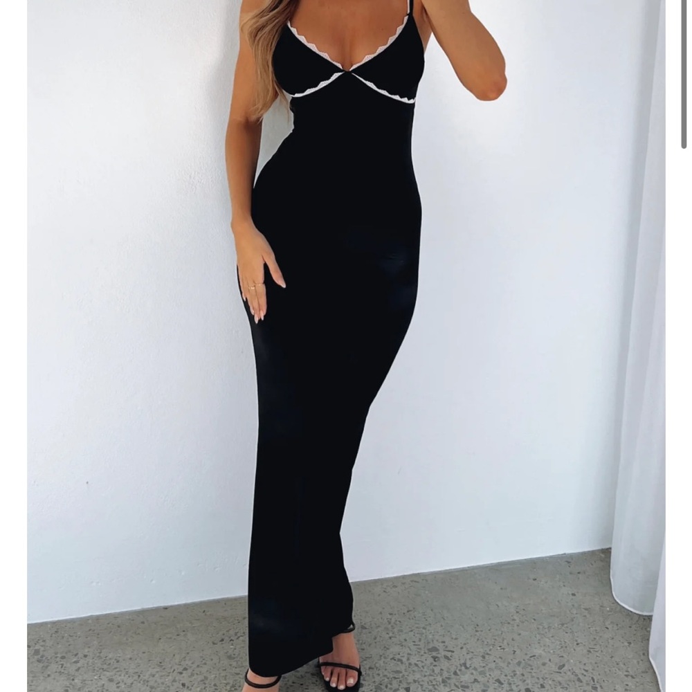 Black maxi dress